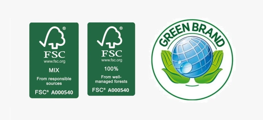 FSC sertifikaatit sekä Green Brand sertifikaatti. Ovemme valmistetaan kestävän kehityksen periaatteella luontoa kunnioittaen, jäljitettävästä puutavarasta hiilijalanjälki kompensoiden.