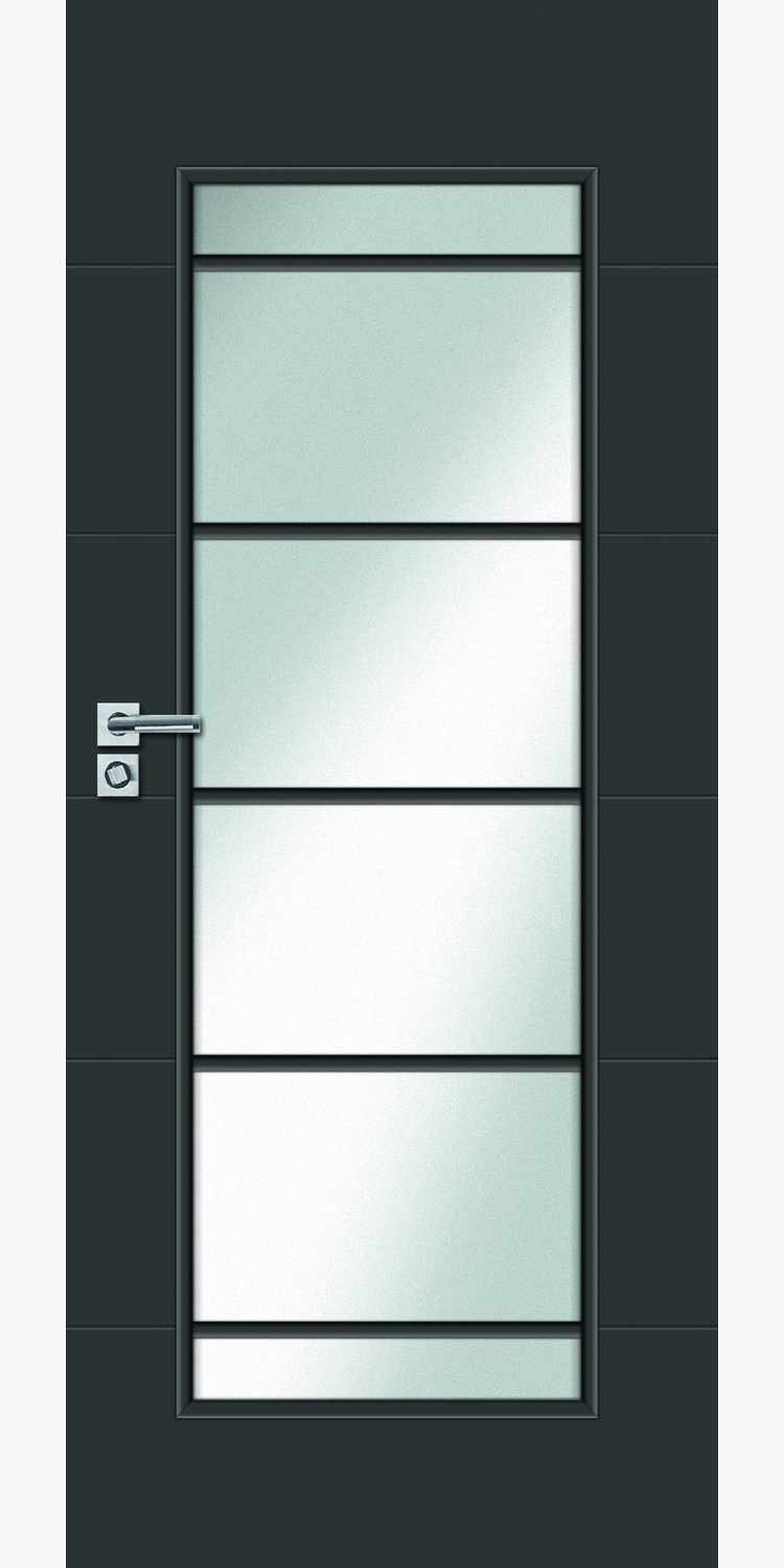 Simple Black - 02-Sisäovi-Sempre® sisustusovet-Musta - RAL9005-Sempre® sisustusovet